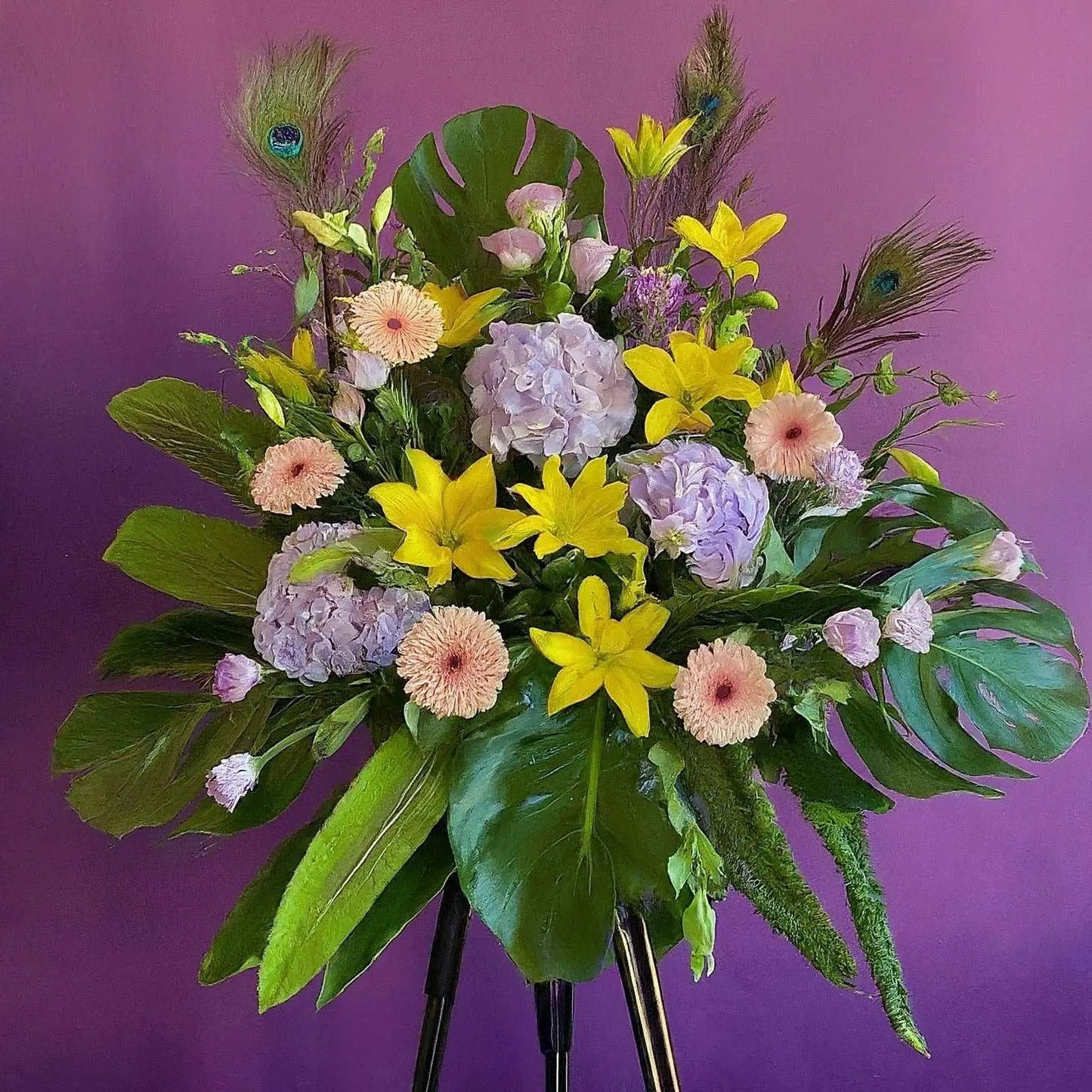 Purple Luck - With Stand - 999Flowers