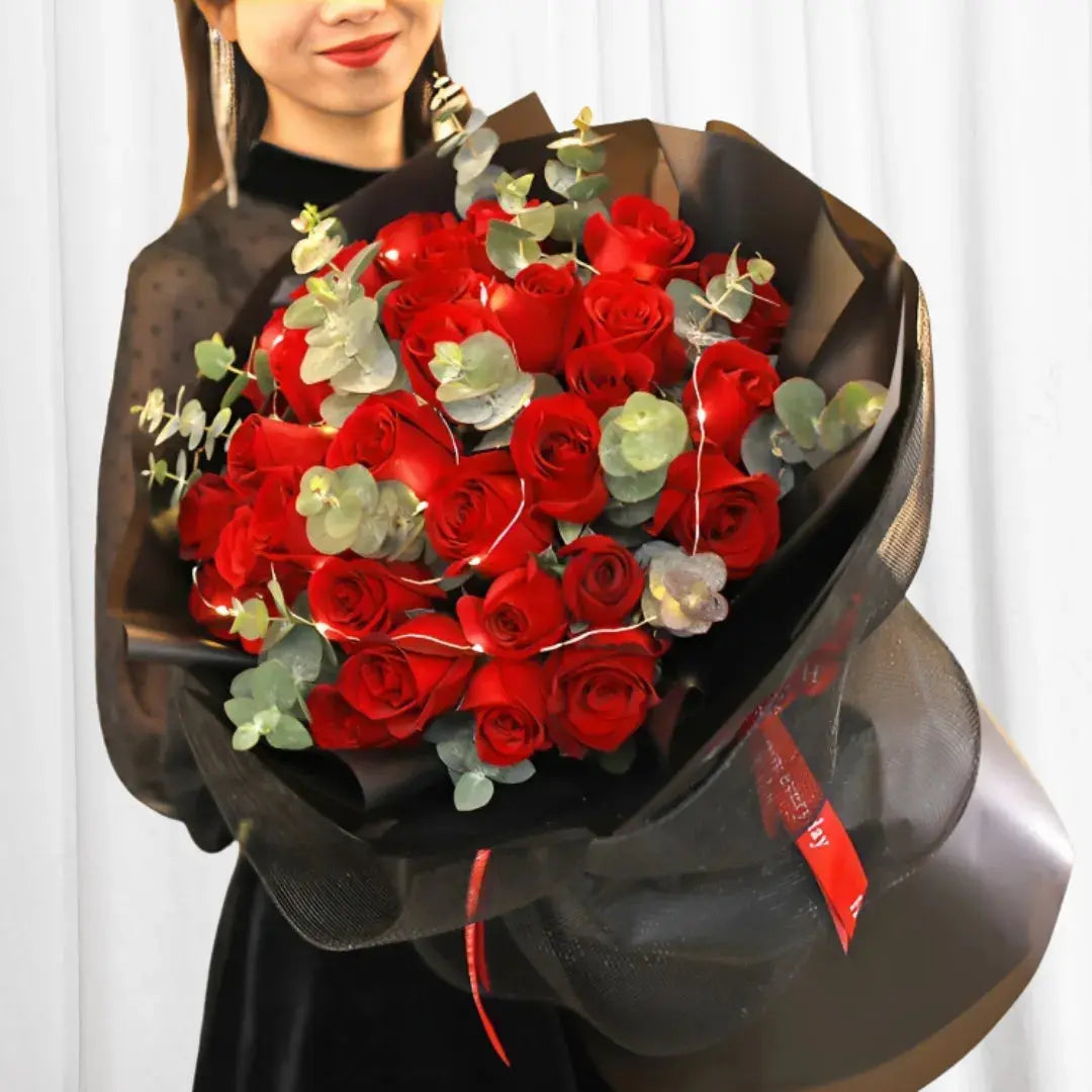 Hk Roses Dark Roses Bouquet HK | Midnight Black Rose Delivery – 999Flowers